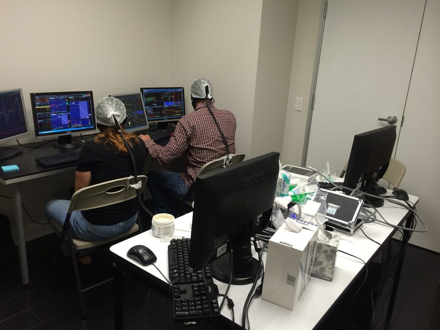 EEG testing session